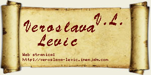 Veroslava Lević vizit kartica
